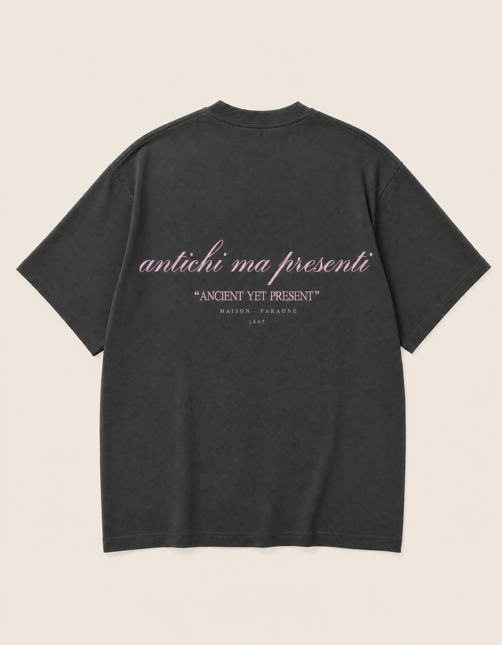 ANCIENT YET PRESENT DARK GREY TEE