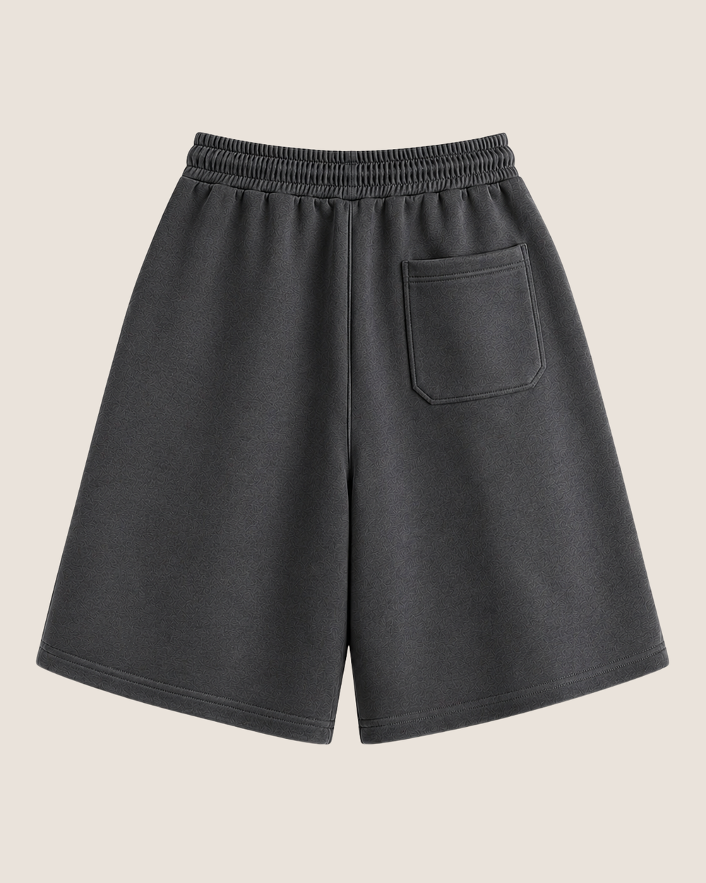 ANCIENT YET PRESENT BAGGY DARK GREY SHORTS