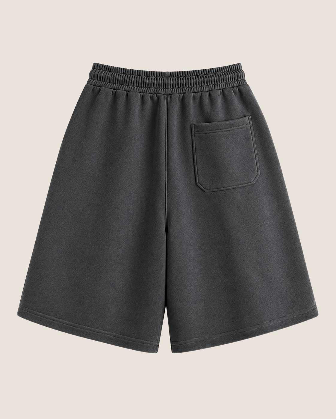 ANCIENT YET PRESENT BAGGY DARK GREY SHORTS