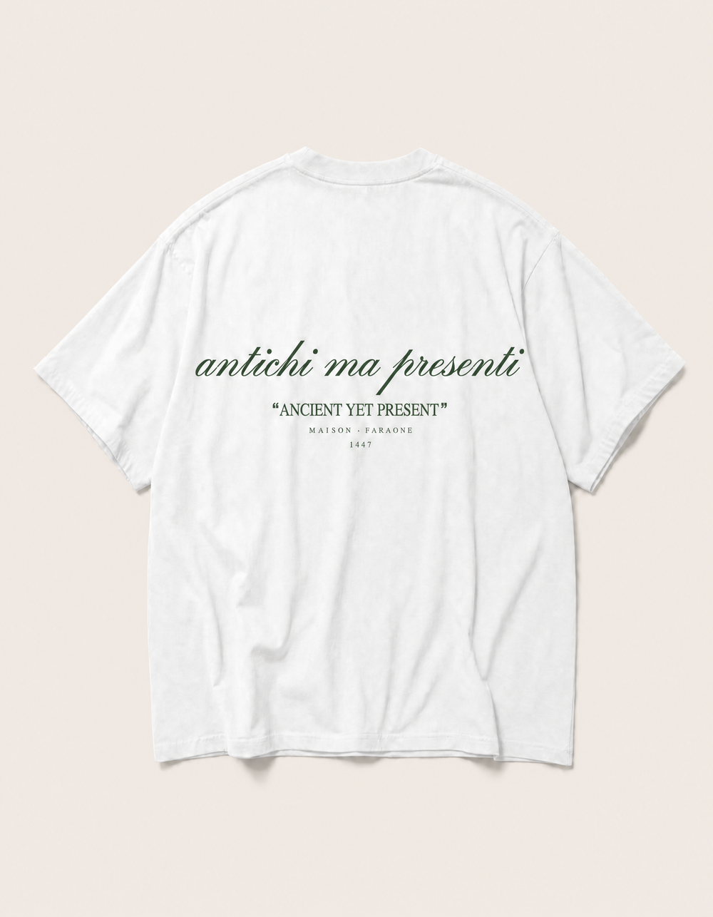 ANCIENT YET PRESENT WHITE TEE
