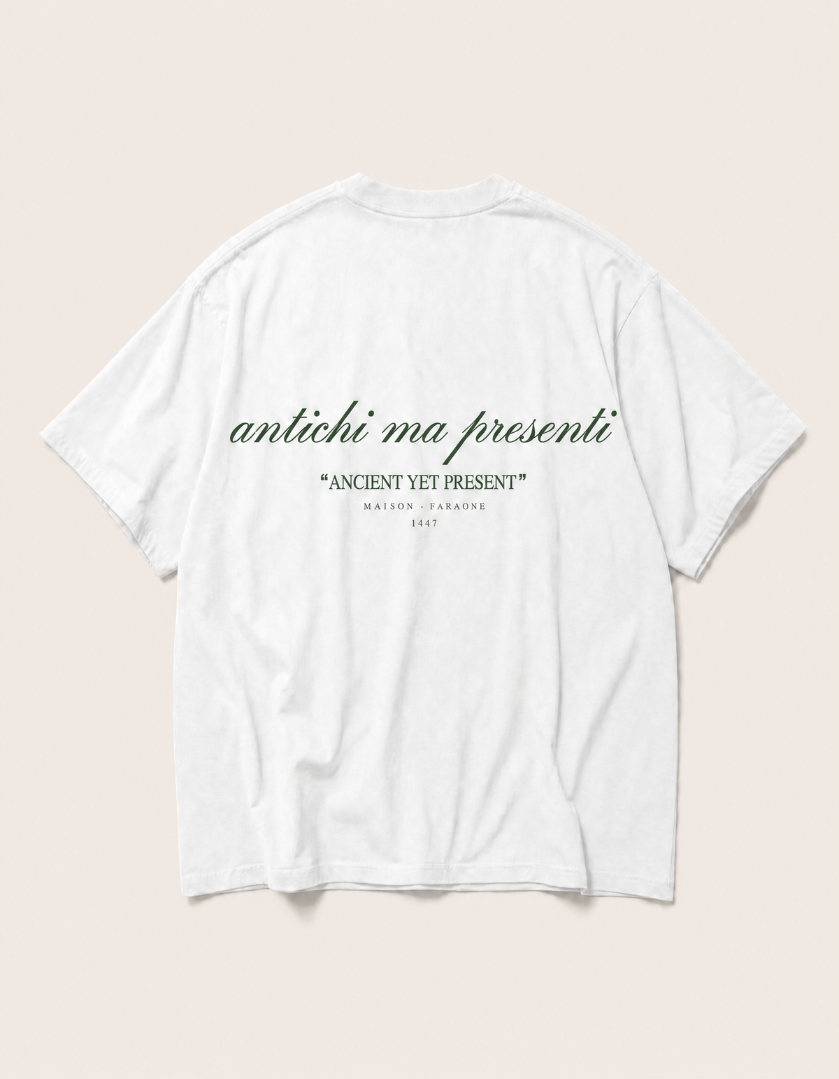 ANCIENT YET PRESENT WHITE TEE