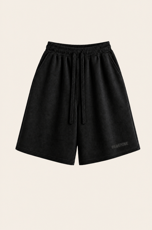 ANCIENT YET PRESENT BLACK SHORTS