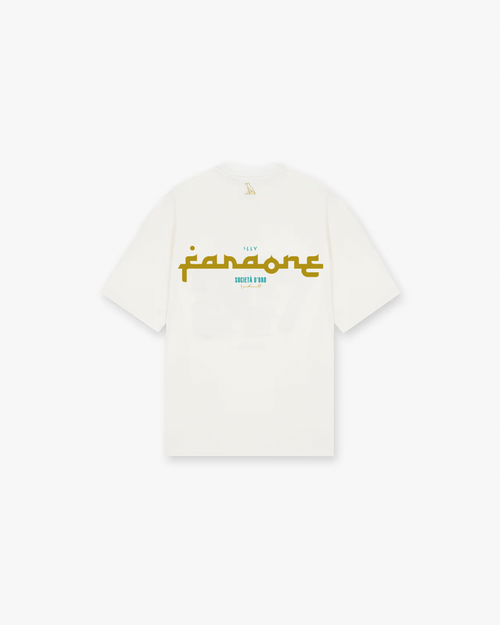 White SOCIETA D'ORO Oversized Tee