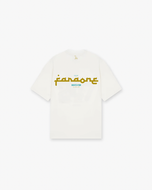 White SOCIETA D'ORO Oversized Tee