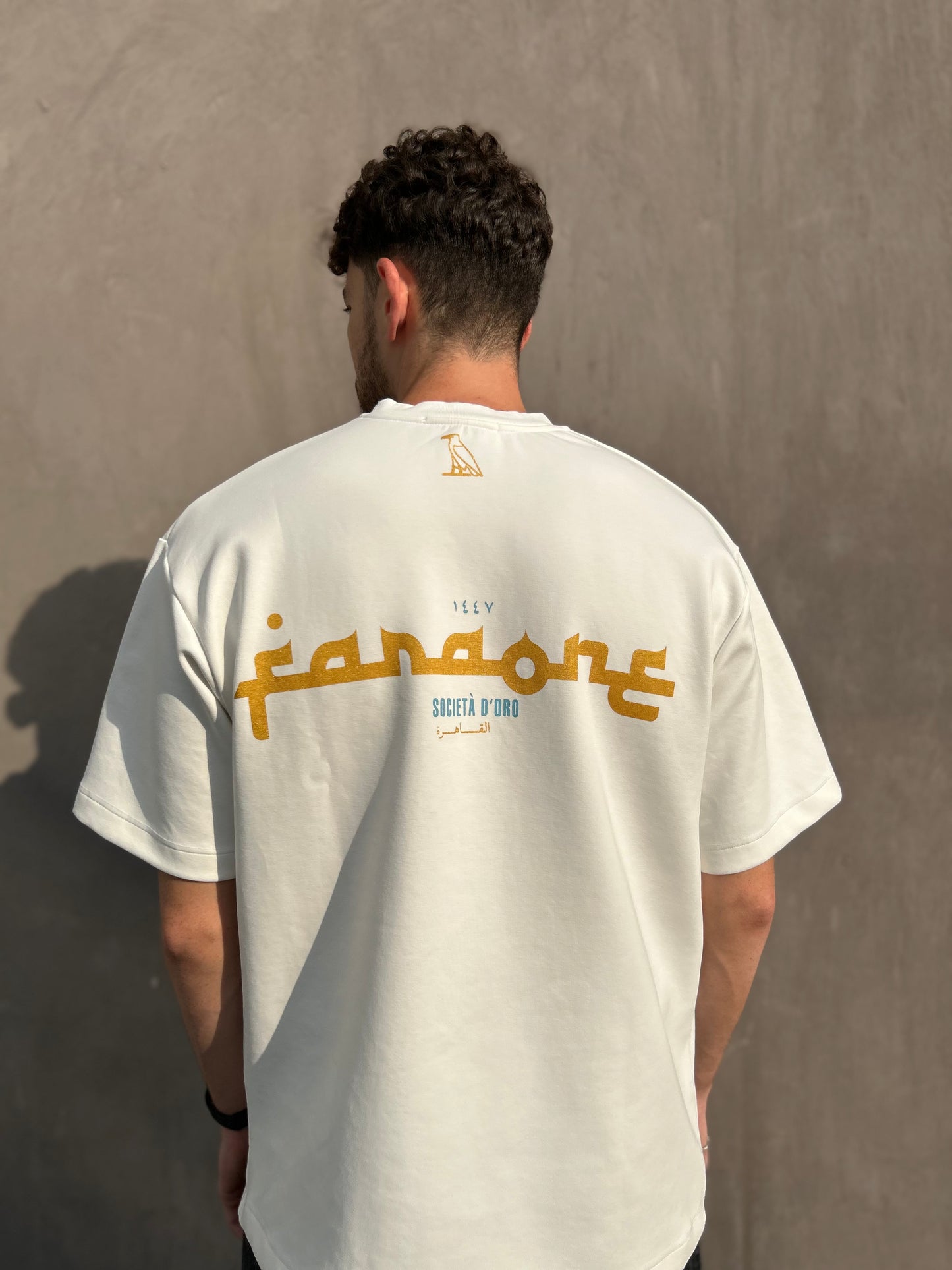 White SOCIETA D'ORO Oversized Tee